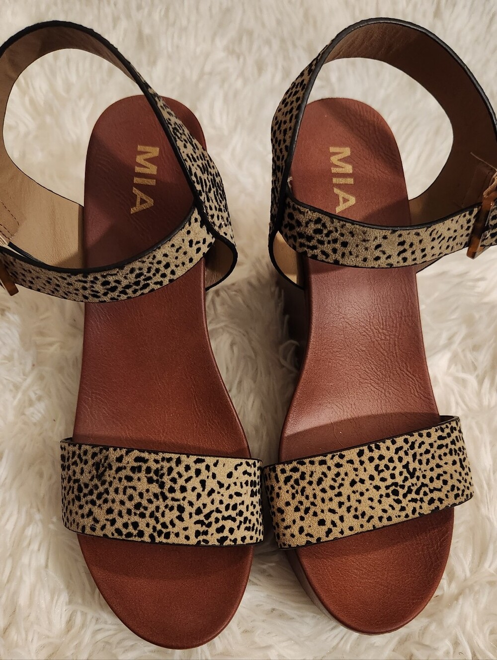 MIA Ankle-Strap Wedge Sandals